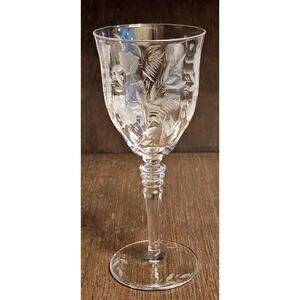 Vintage ROCK SHARPE 7 1/2" Water Glass Stem Goblet 2009-5